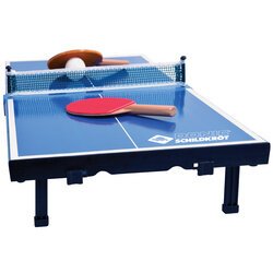 Mini-table de tennis de table, kit, bleu