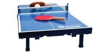 Mini-table de tennis de table, kit, bleu