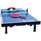 Mini-table de tennis de table, kit, bleu