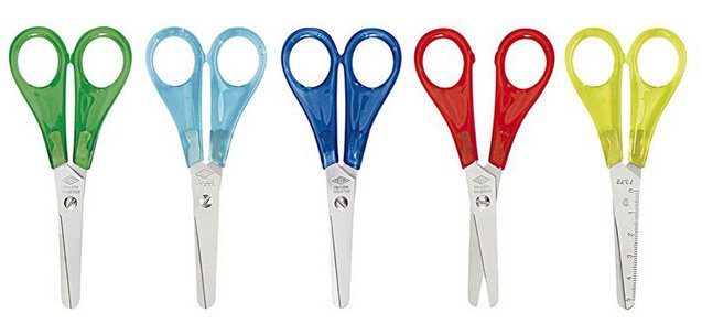 Wedo 13 cm right-handed round-tip scissors