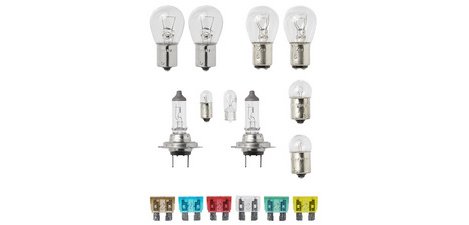 Car replacement bulb kit H7, 16 pieces