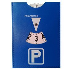 Disque de stationnement, en similicuir, bleu