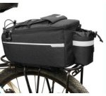 Sac isotherme pour porte-bagages de vélo, noir
