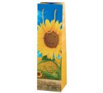 Sac cadeau pour bouteille 'Sunflower Smile'