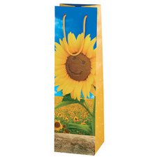 Sac cadeau pour bouteille 'Sunflower Smile'