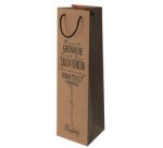 Sac cadeau pour bouteille 'Wine glass'