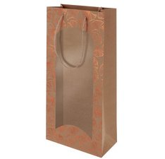 Sac cadeau pour bouteille 'Ginkgo', 2 bouteilles