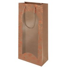 Sac cadeau pour bouteille 'Ginkgo', 2 bouteilles