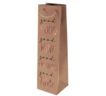 Sac cadeau pour bouteille 'Good Wine'