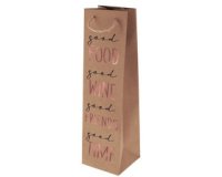 Sac cadeau pour bouteille 'Good Wine'