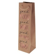 Sac cadeau pour bouteille 'Good Wine'