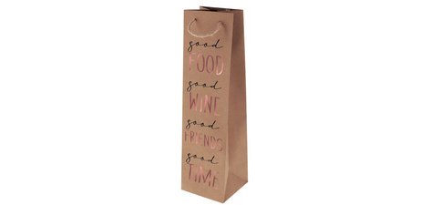 Sac cadeau pour bouteille 'Good Wine'