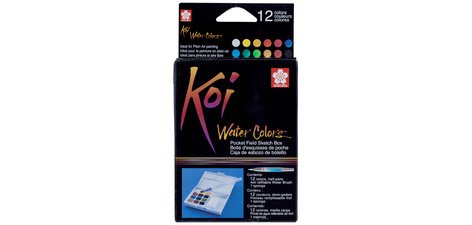 Peinture aquarelle Koi Water Colors Sketch Box 18