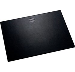 Tapis de souris 'the leather pad', en cuir, noir