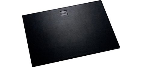 Tapis de souris 'the leather pad', en cuir, noir