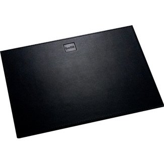 Tapis de souris 'the leather pad', en cuir, noir