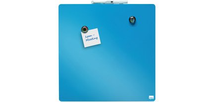 Tableau mémo carré, (L)360 x (H)360 mm, bleu