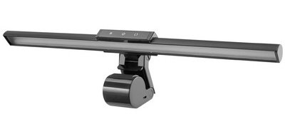 Lampe LED avec pince de fixation et port USB, noir