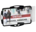 Porte-badge 'ECO', pour 2 badges, noir