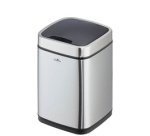 Poubelle automatique 'NO TOUCH', 12 litres, argent
