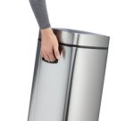 Poubelle automatique 'NO TOUCH', 21 litres, argent