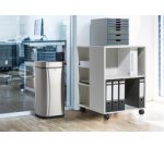 Poubelle automatique 'NO TOUCH', 35 litres, argent