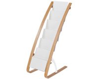 Porte-brochures, 6 compartiments, largeur: 340 mm,blanc