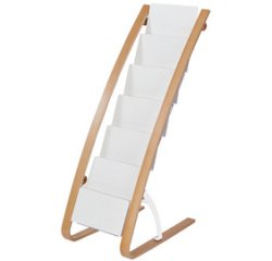 Porte-brochures, 6 compartiments, largeur: 340 mm,blanc