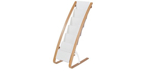 Porte-brochures, 6 compartiments, largeur: 340 mm,blanc