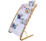 Porte-brochures, 6 compartiments, largeur: 340 mm,blanc