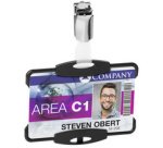 Porte-badge 'ECO', pour 1 badge, noir