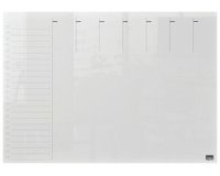 Tableau hebdomadaire Nobo transparent acryl A3