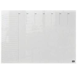Weekplanner Nobo transparant acryl A3