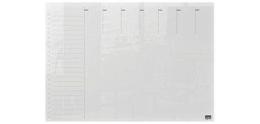Tableau acrylique planning hebdomadaire, A3,transparent
