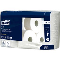 TORK Papier toilette, 2 couches, blanc