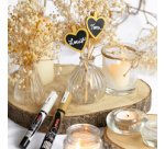 Marqueur craie effaçable Uni-Ball Chalk pointe ogive 0,9 à 1,3 mm couleurs assorties - Pochette de 4