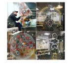 Marqueur craie effaçable Uni-Ball Chalk pointe ogive 0,9 à 1,3 mm couleurs assorties - Pochette de 4