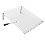 Tableau blanc bloc-notes acrylique, A4, transparent