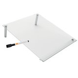 Tableau blanc bloc-notes acrylique, A4, transparent