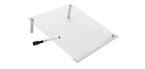 Tableau blanc bloc-notes acrylique, A4, transparent