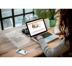 Tableau blanc bloc-notes acrylique, A4, transparent