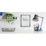 Tableau blanc mural à cadre incurvé, (L)215 x (H)280 mm