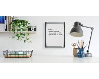 Tableau blanc mural à cadre incurvé, (L)215 x (H)280 mm