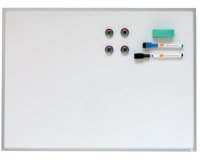 Tableau blanc 585 x 430 mm avec cadre en aluminium