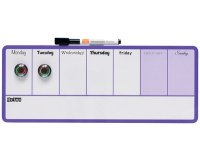 En_planificador semanal nobo magnetico color violeta 140x360 mm