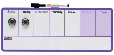 Weißwandtafel wöchentliche Planung B 360 x H 140 mm
