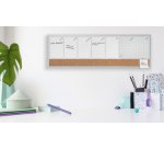 Planning hebdomadaire combiné, tableau blanc/liège