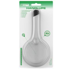 Loupe à main, ronde, diamètre: 75 mm, transparent