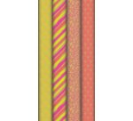 Papier cadeau 'kraft néon', en présentoir