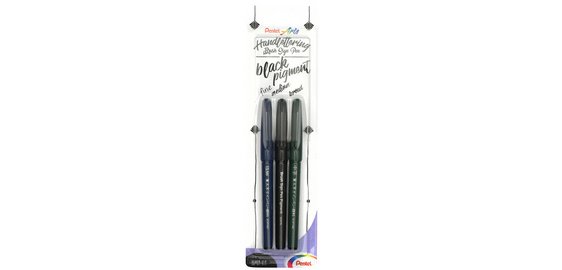 Arts Stylo de calligraphie Sign Pen Brush, noir